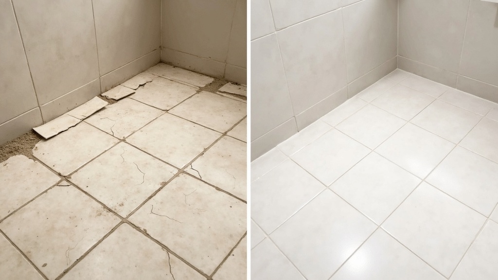 تركيب سيراميك في أبوظبي — قبل وبعد خدمة رفيق