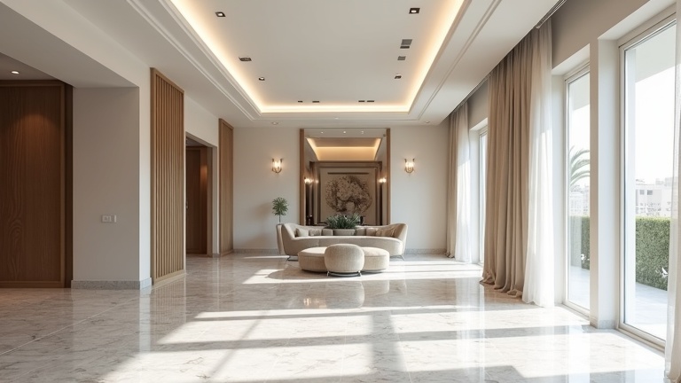 تشطيب داخلي أبوظبي — فيلا فاخرة